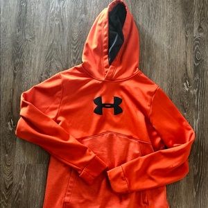 Men’s small orange Under Armour hoodie